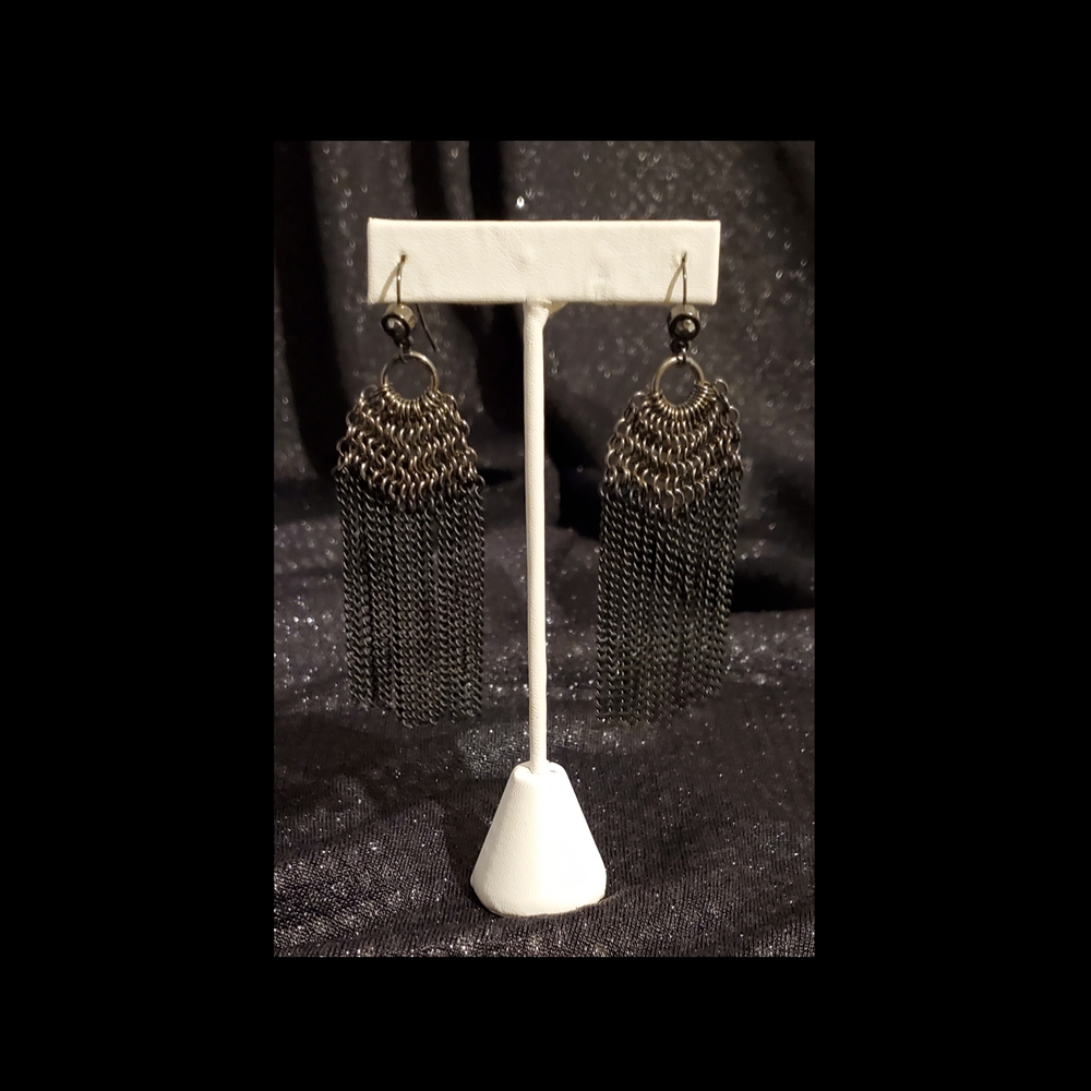 ⛓️Black Chain Earrings